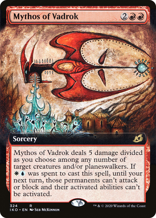 Mythos of Vadrok (Extended Art) (IKO-324) - Ikoria: Lair of Behemoths: (Extended Art) Foil