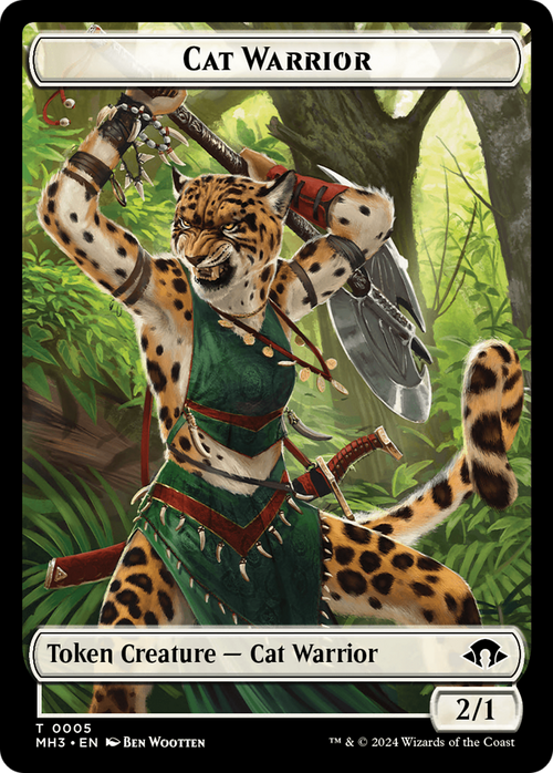 Cat Warrior (TMH3-005) - Modern Horizons 3 Tokens Foil