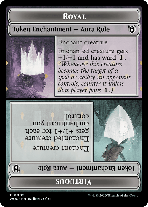 Royal // Virtuous (TWOC-002) - Wilds of Eldraine Commander Tokens Foil