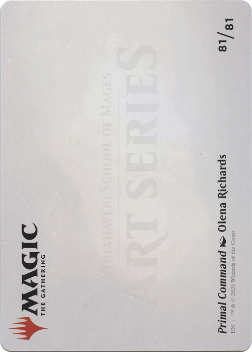 Primal Command // Primal Command (ASTX-081) - Strixhaven Art Series (Borderless) Foil