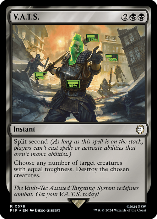 V.A.T.S. (Surge Foil) (PIP-578) - Fallout Foil