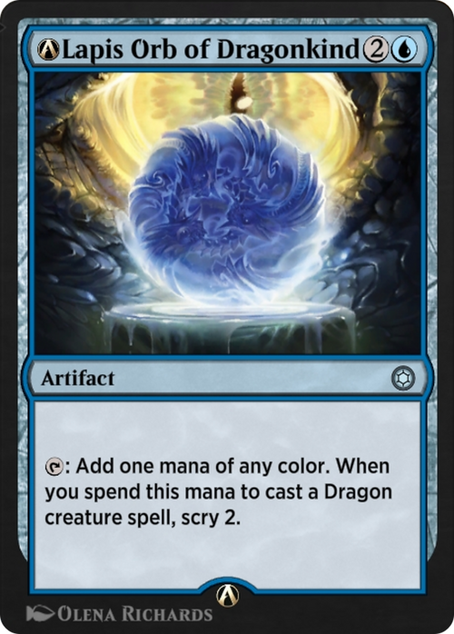 A-Lapis Orb of Dragonkind (HBG-A-127) - Alchemy Horizons: Baldur's Gate
