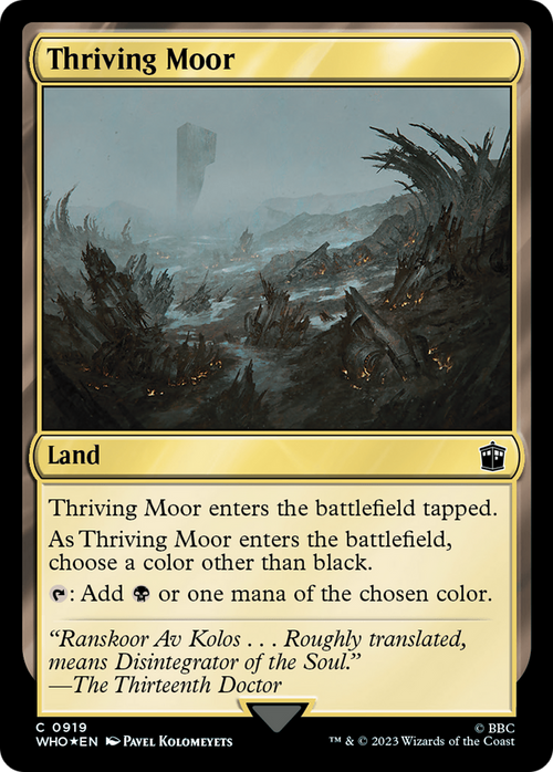 Thriving Moor (Surge Foil) (WHO-919) - Doctor Who Foil