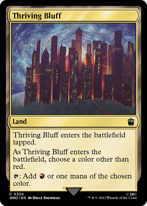 Thriving Bluff (WHO-324) - Doctor Who Foil