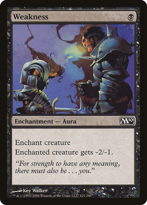 Weakness (M10-121) - Magic 2010 Foil