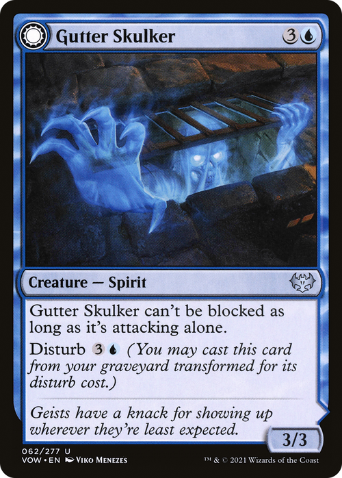 Gutter Skulker (VOW-062) - Innistrad: Crimson Vow: (Double Faced Transform)