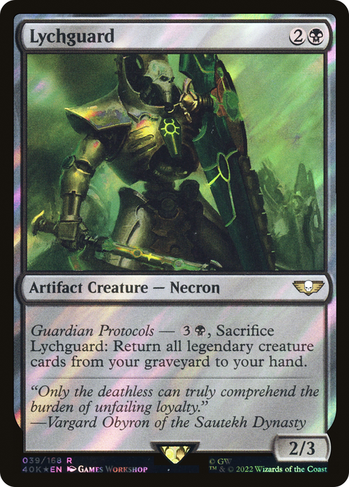 Lychguard (Surge Foil) (40K-039) - Warhammer 40,000 Commander Foil