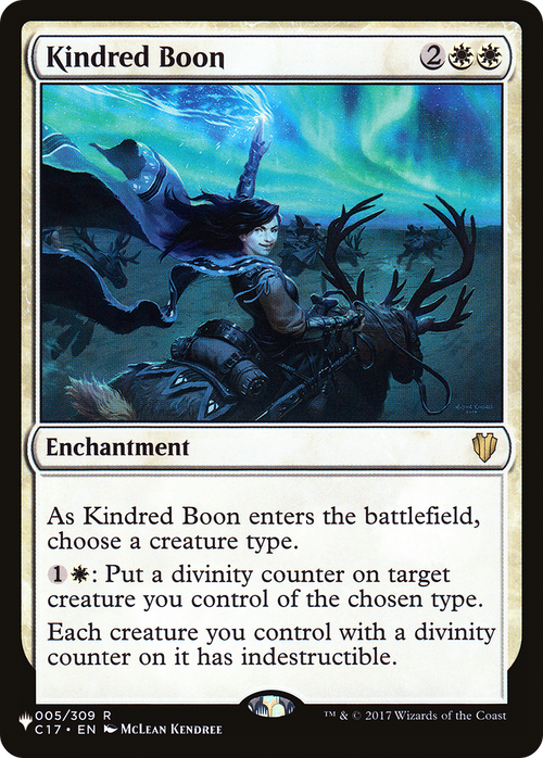 Kindred Boon (LIST-005) - The List