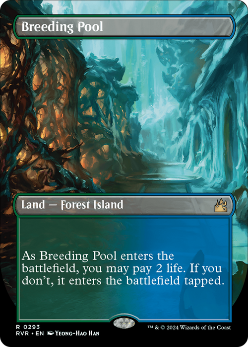 Breeding Pool (Borderless) (RVR-293) - Ravnica Remastered Foil