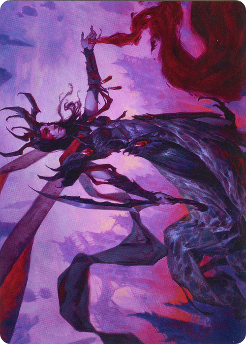 Drana, the Last Bloodchief // Drana, the Last Bloodchief (AZNR-054) - Zendikar Rising Art Series (Borderless)