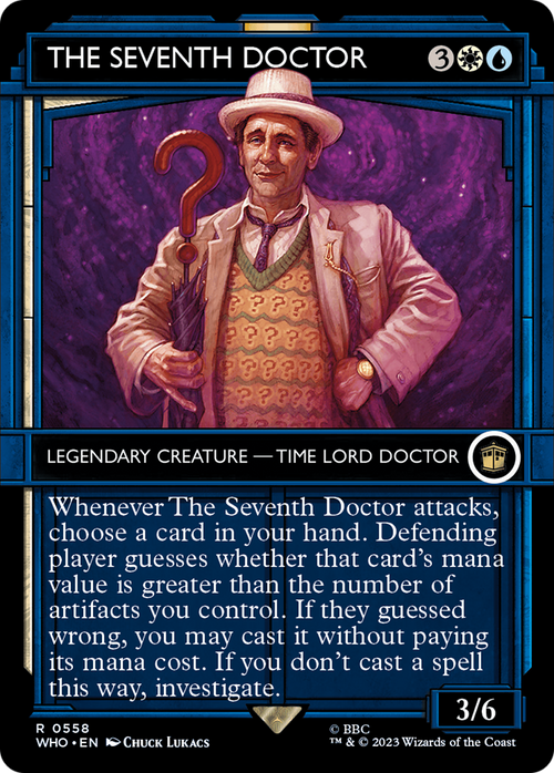The Seventh Doctor (Showcase) (WHO-558) - Doctor Who: (Showcase) (Borderless)