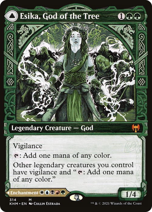 Esika, God of the Tree (Showcase) (KHM-314) - Kaldheim: (Showcase)