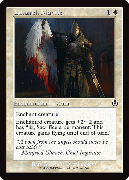 Lunarch Mantle (Retro Frame) (INR-344) - Innistrad Remastered Foil