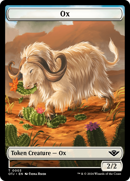Ox (TOTJ-003) - Outlaws of Thunder Junction Tokens Foil