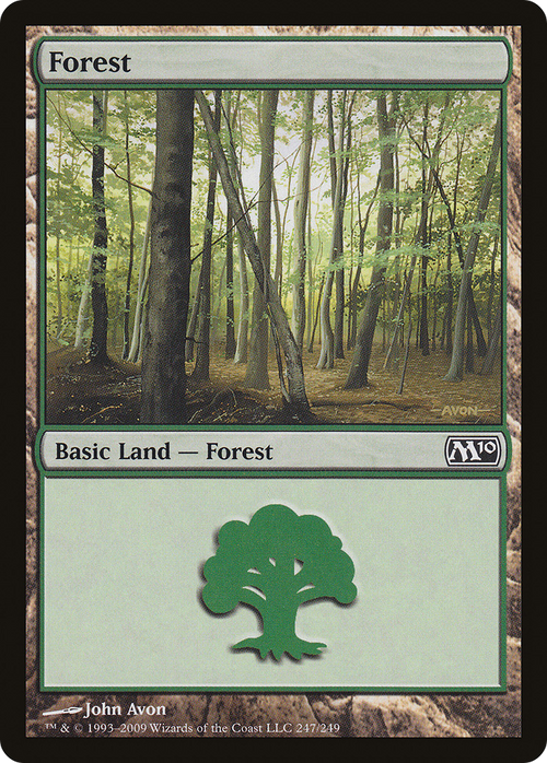 Forest (247) (M10-247) - Magic 2010 Foil