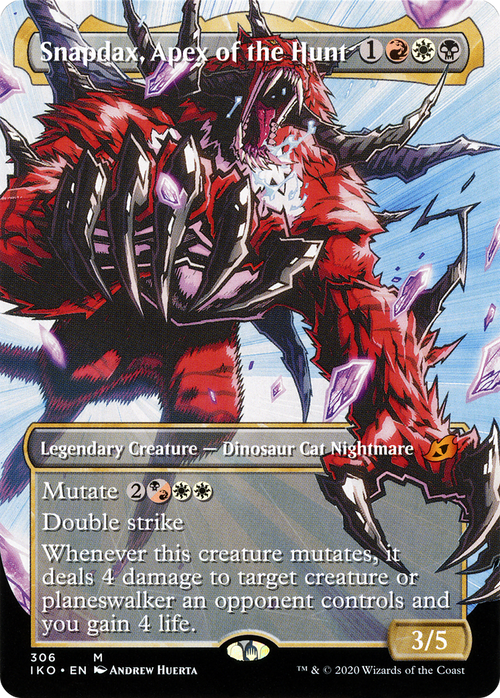 Snapdax, Apex of the Hunt (Showcase) (IKO-306) - Ikoria: Lair of Behemoths: (Showcase) (Borderless)