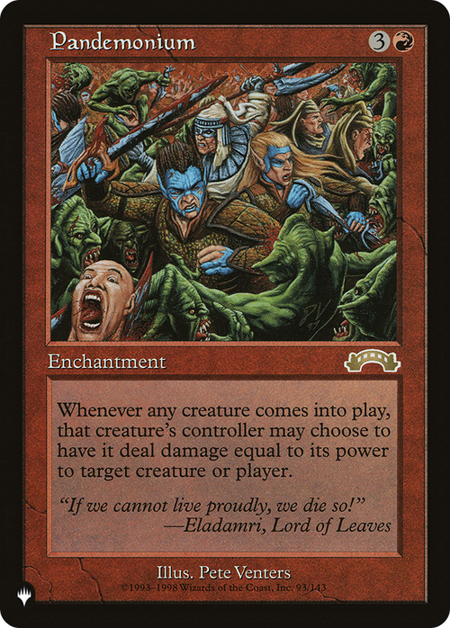 Pandemonium (EXO) (LIST-93/143) - The List