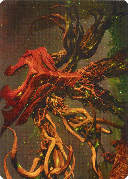 Ashaya, Soul of the Wild // Ashaya, Soul of the Wild (AZNR-069) - Zendikar Rising Art Series (Borderless)