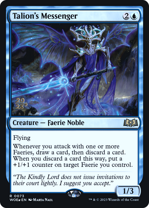 Talion's Messenger (PRE-073) - Wilds of Eldraine Promos Foil