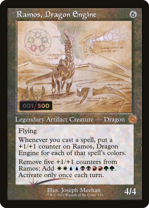 Ramos, Dragon Engine (Schematic) (Serial Numbered) (BRR-110) - The Brothers' War Retro Artifacts Foil
