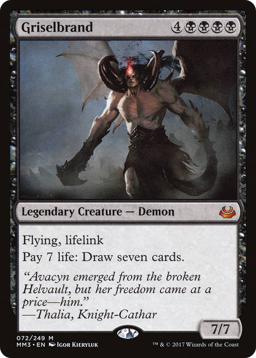 Griselbrand (MM3-072) - Modern Masters 2017 Foil