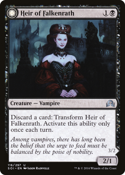 Heir of Falkenrath (SOI-116) - Shadows over Innistrad: (Double Faced Transform)