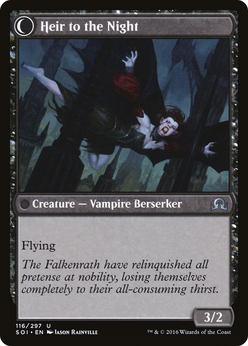 Heir of Falkenrath (SOI-116) - Shadows over Innistrad: (Double Faced Transform)