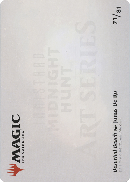 Deserted Beach // Deserted Beach (AMID-071) - Midnight Hunt Art Series (Borderless) Foil