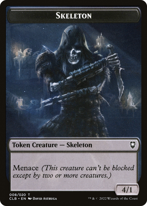 Skeleton Token (CLB-008) - Battle for Baldur's Gate Tokens