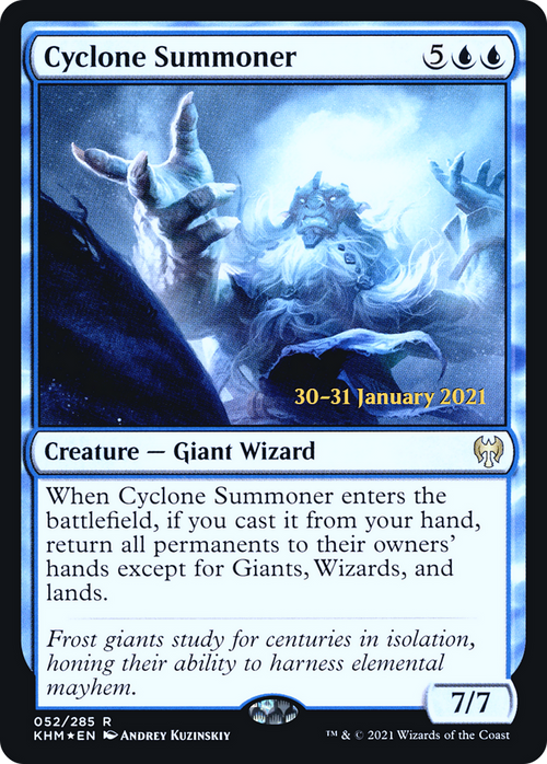 Cyclone Summoner (PRE-52S) - Kaldheim Promos Foil