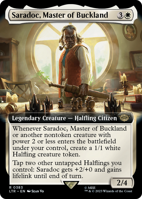 Saradoc, Master of Buckland (Extended Art) (LTR-383) - The Lord of the Rings: Tales of Middle-earth: (Extended Art)