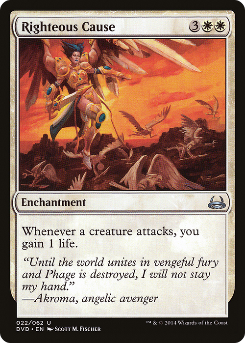 Righteous Cause (DD3-022) - Duel Decks Anthology: Divine vs. Demonic
