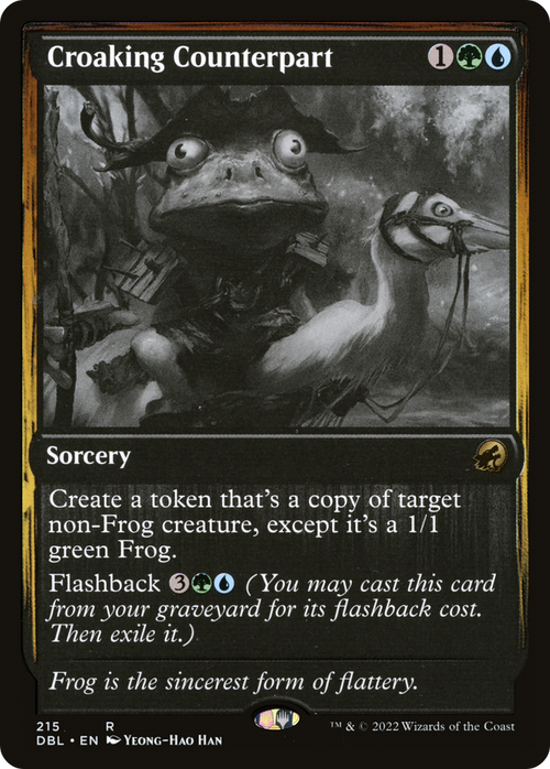 Croaking Counterpart (DBL-215) - Innistrad: Double Feature Foil