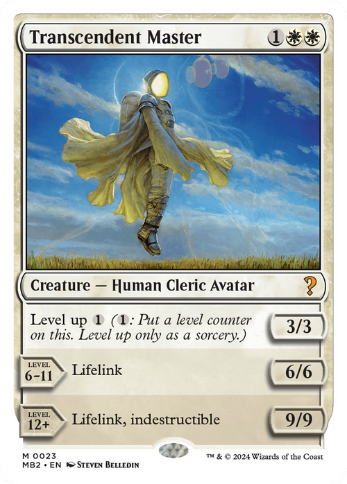 Transcendent Master (White Border) (MB2-023) - Mystery Booster 2