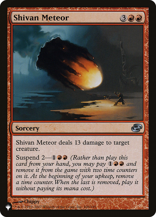 Shivan Meteor (LIST-PLC-106) - The List