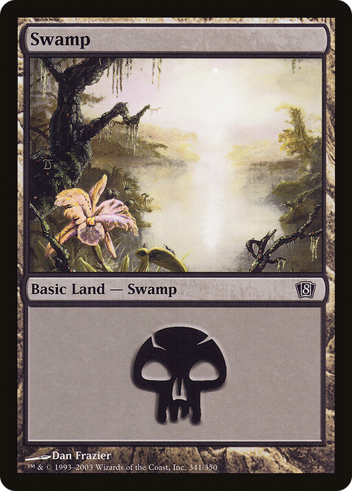 Swamp (341) (8ED-341) - 8th Edition Foil