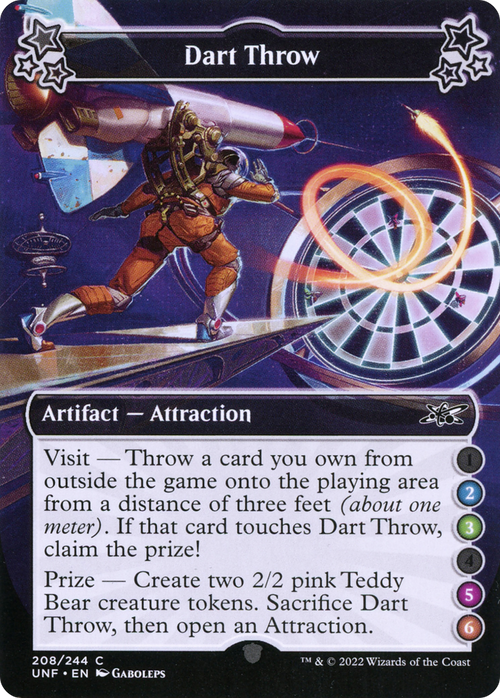 Dart Throw (2-3-5-6) (UNF-208) - Unfinity Foil