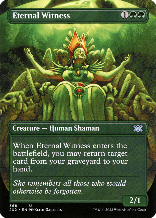 Eternal Witness (Borderless) (2X2-368) - Double Masters 2022 Foil
