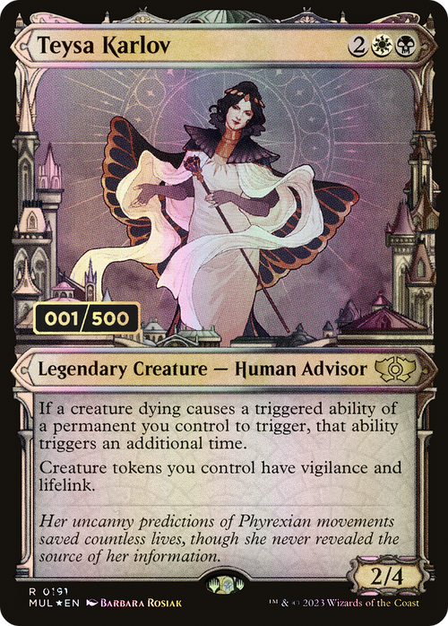 Teysa Karlov (Serial Numbered) (MUL-191) - Multiverse Legends: (Showcase) Foil