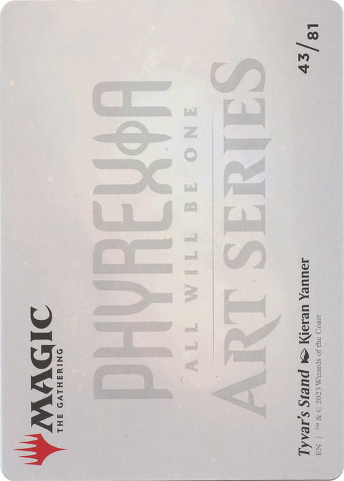 Tyvar's Stand // Tyvar's Stand (AONE-043) - Phyrexia: All Will Be One Art Series (Borderless)