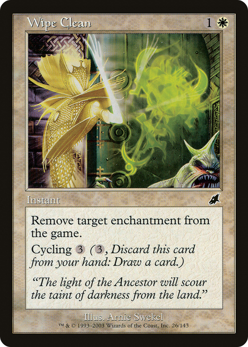 Wipe Clean (SCG-026) - Scourge