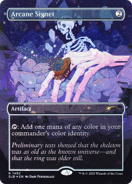 Arcane Signet (1492) (Galaxy Foil) (SLD-1492) - Secret Lair Drop (Borderless) Foil