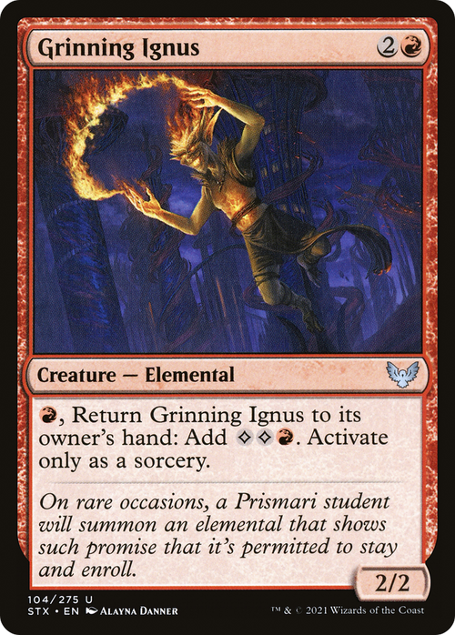 Grinning Ignus (STX-104) - Strixhaven: School of Mages Foil