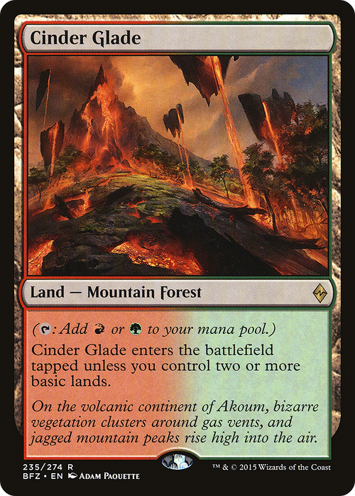 Cinder Glade (BFZ-235) - Battle for Zendikar