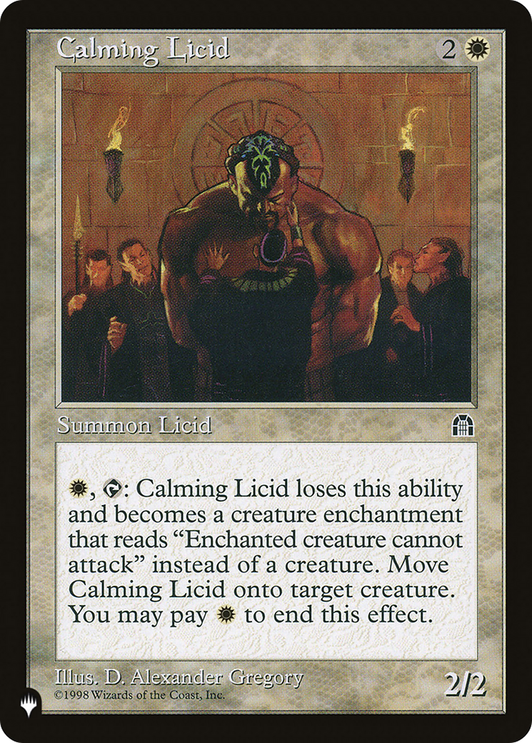 Calming Licid (LIST-STH-2) - The List