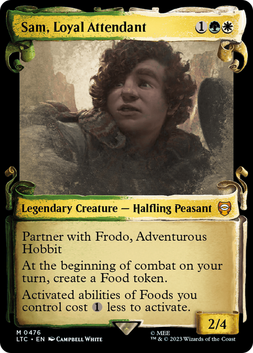 Sam, Loyal Attendant (Showcase Scrolls) (LTC-476) - Tales of Middle-earth Commander: (Showcase)