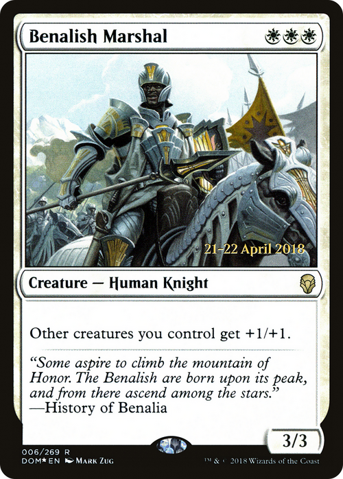 Benalish Marshal (PRE-06S) - Dominaria Promos Foil