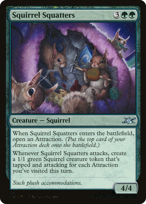 Squirrel Squatters (Galaxy Foil) (UNF-442) - Unfinity Foil