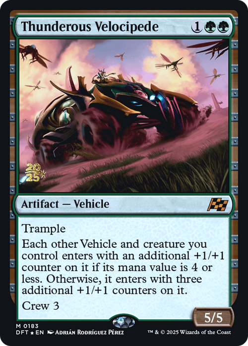 Thunderous Velocipede (PRE-183S) - Prerelease Cards Foil