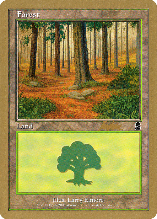 Forest (347) - 2002 Brian Kibler (ODY) (WCD-) - World Championship Decks 2002